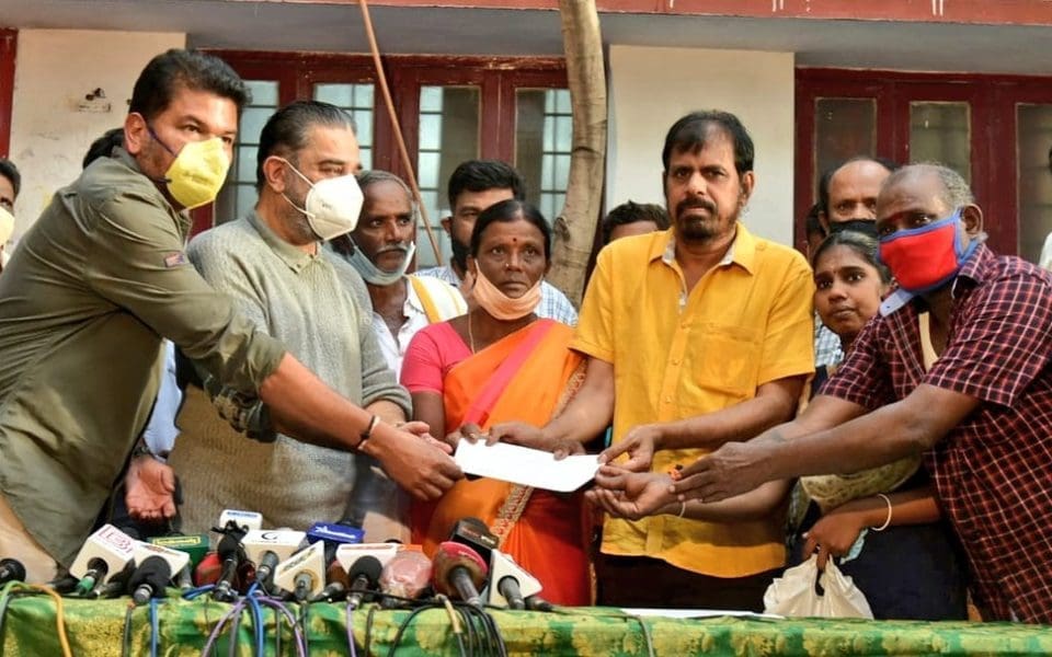 The film crew sponsored the families of the victims of the Indian-2 shooting