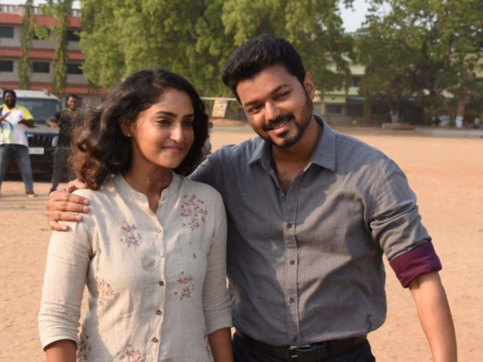 Valentine who gave a surprise to the Bigil actress on her birthday