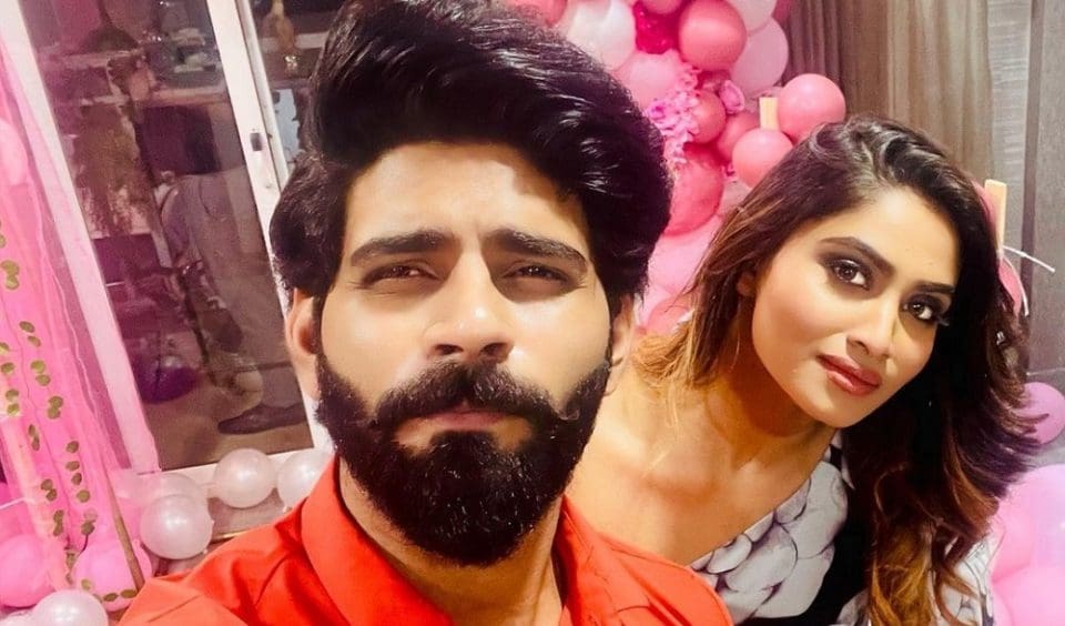 Shivani celebrating her birthday with Bala