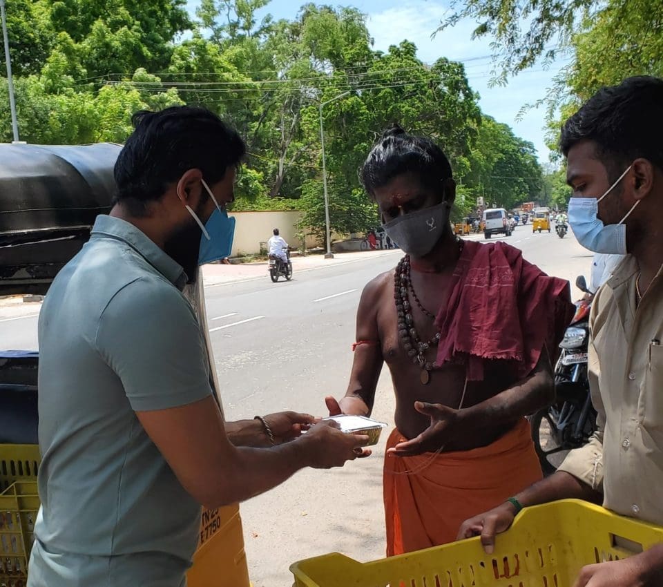 The Big Boss celebrity served food to the public