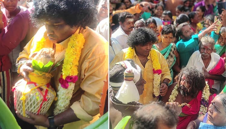 Yogi Babu built the temple and performed Kumbabishekam