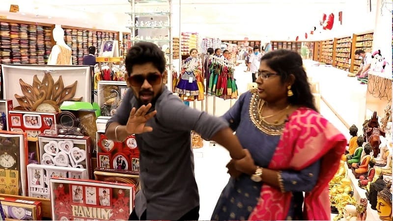 kpy vinoth and Iswarya shooping