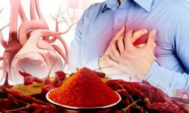 Red chilli helps prevent heart attack