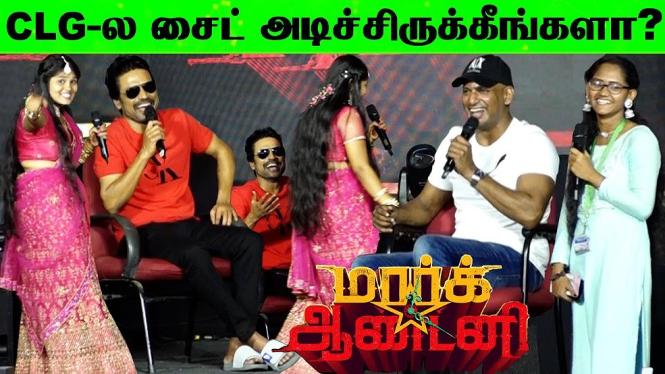 Vishal, SJ Suryah Q&A With Girl Students at Mark Antony Motion Poster Launch