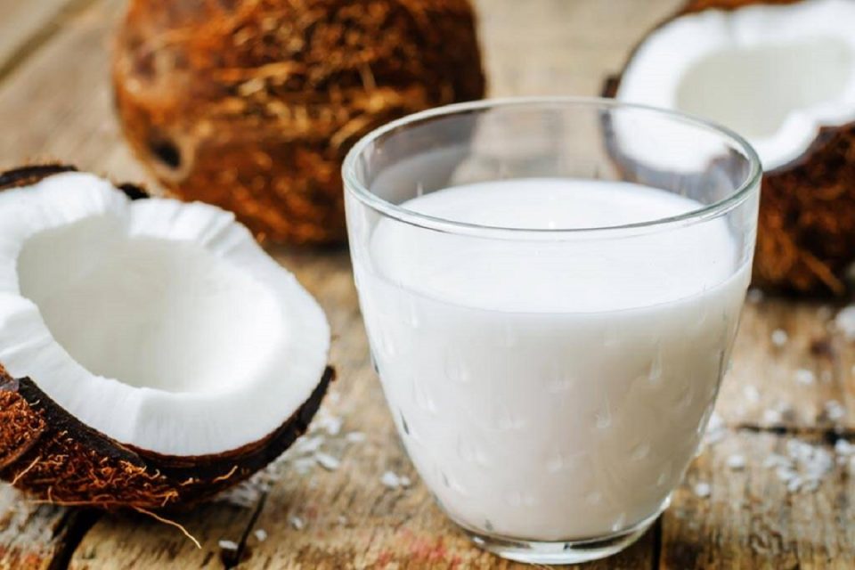Coconut milk helps to grow thick hair
