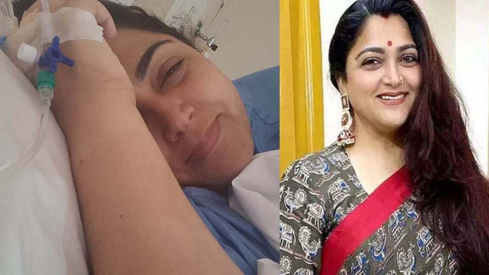 Actress kushboo-sundar-admitted-in-hospital