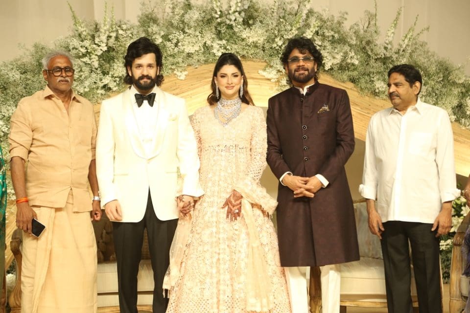 Akhil Akkineni and Zainab Wedding Reception Stills