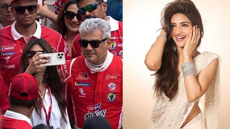Actress Srileela met racer Ajithkumar at the ALM Series car race in Malaysia and took a selfie!