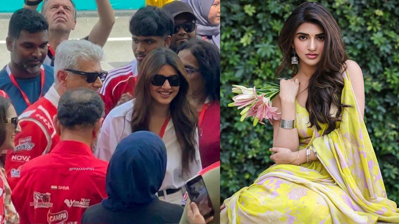 Actress Srileela met racer Ajithkumar at the ALM Series car race in Malaysia and took a selfie!