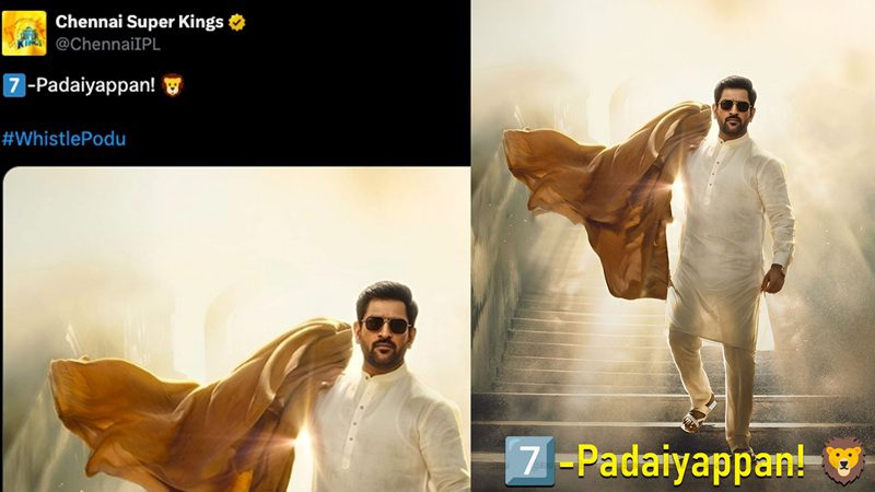 Rajinikanth is a six-armed man.. MS Dhoni is a seven-armed man..! The post published by CSK has gone viral..!