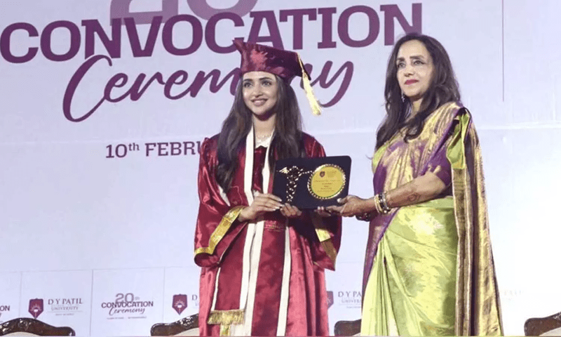 Actress Srileela became a doctor after completing her graduation!