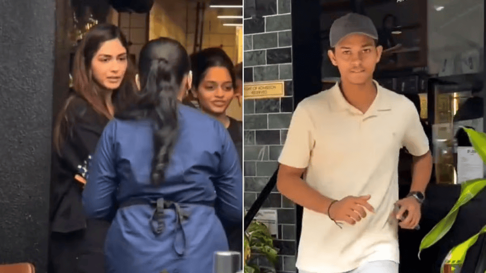 Is Mrunal Thakur Dating Yashasvi Jaiswal Viral Café Video Sparks Fresh Rumours!
